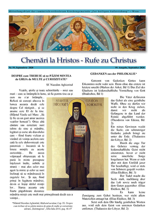 Revista Chemări la Hristos, <br />nr. 99 / 2020