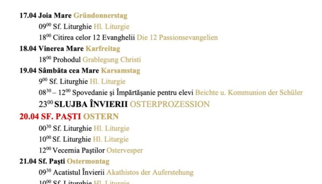 Pasti-Ostern 2025
