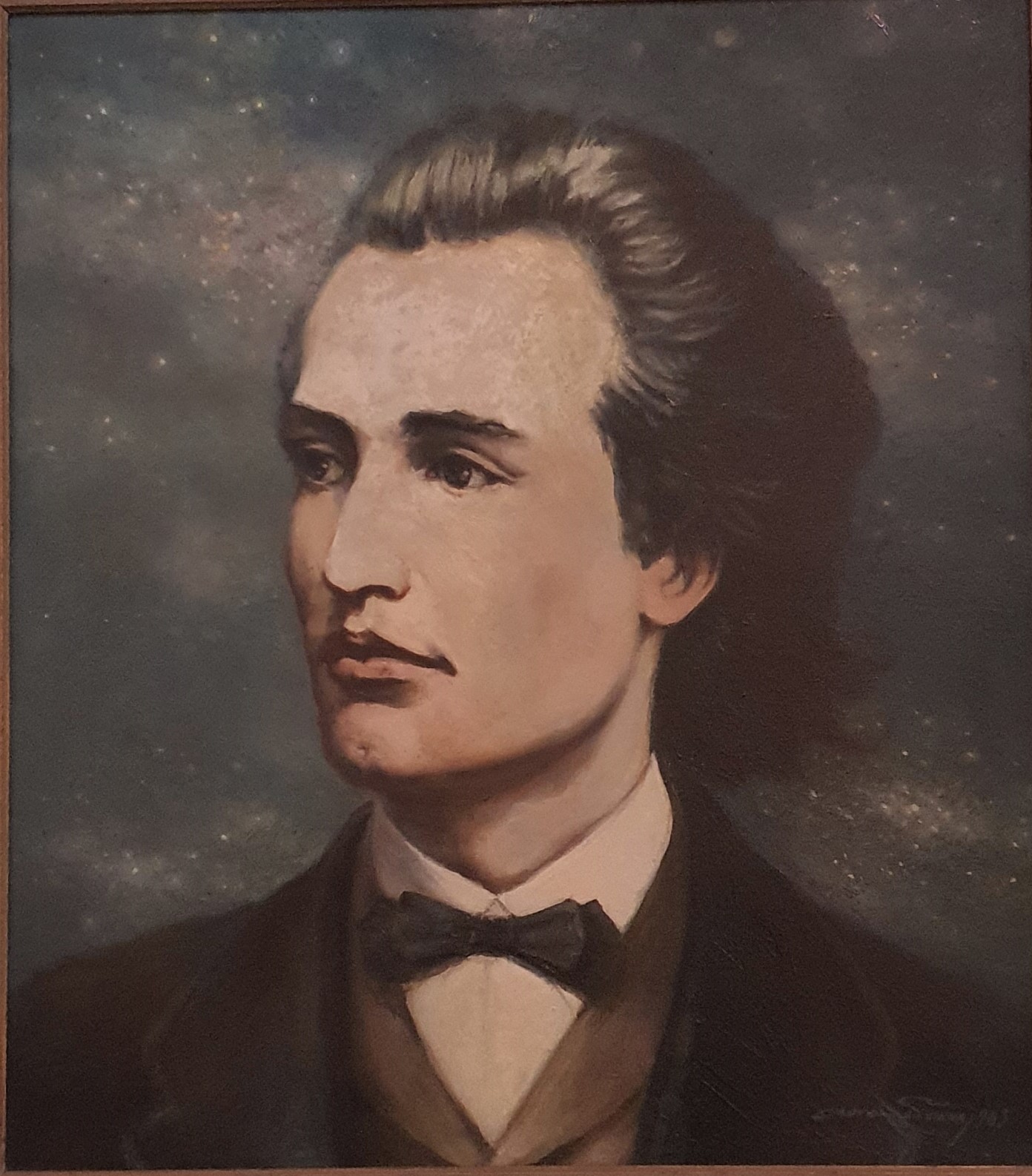 Eminescu, Ölgemälde von Avramescu